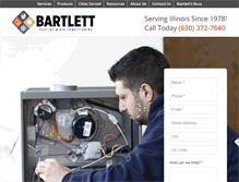 Tablet Screenshot of bartlettairheat.com